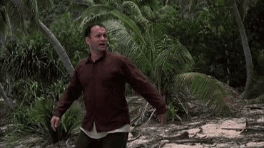 Image result for cast away, tom hanks gifs
